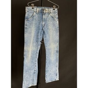 1970's Big Yank Men's Jeans Actual Size 32Wx27L Blue Straight Leg USA Vintage